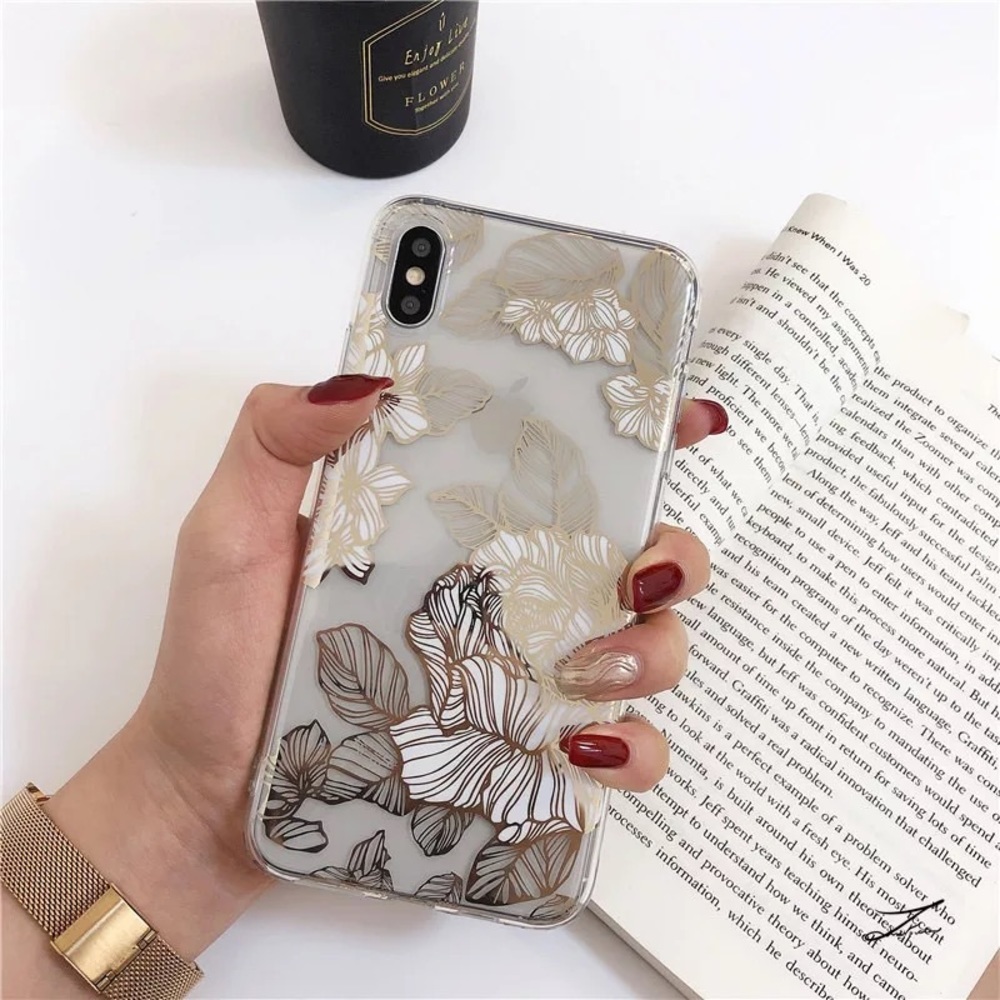 NEW iPhone 12/11/Pro/Max/XR Golden Flroal case - Picture 2 of 4